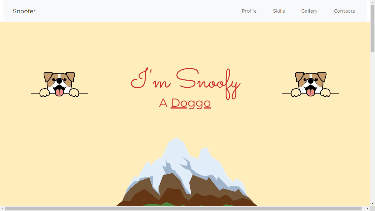 Snoofy Web for my doggo